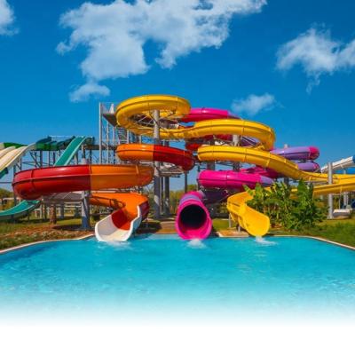 China Durable fiber glass water slides swimming pool fiberglass water slide parts for sale