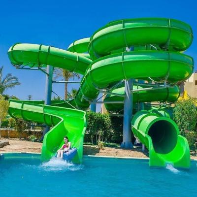 China Durable swimming pool water slide tube commercial fibreglass water slide for sale