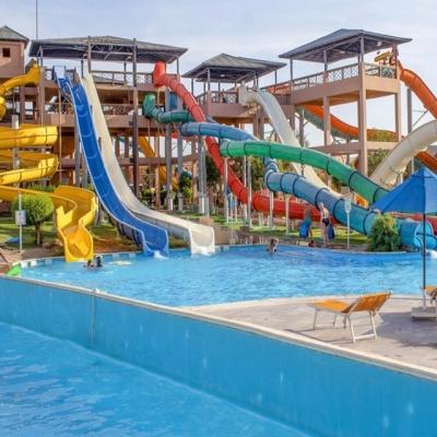 China Durable aqua park fiberglass water slide water park rides for sale for sale