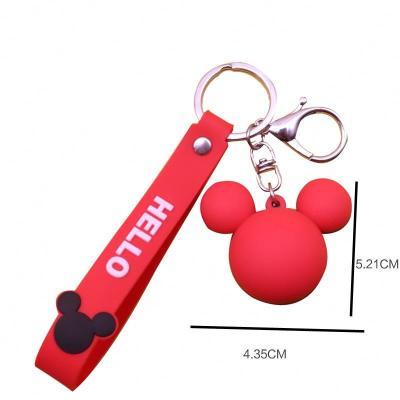 China Creative Cute Pendant Cartoon Mickey Key Chain Plastic Pendant Plastic Schoolbag Rubber Other Key Chains Mickey Other Key Chains for sale