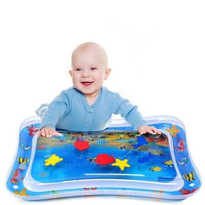 China Eco-Friendly Kilometer Inflatable Tummy Time Mat Baby Water Play Mat/Infant Toy Inflatable Play Mat For 3 6 9 Months Newborn Boy Girl for sale