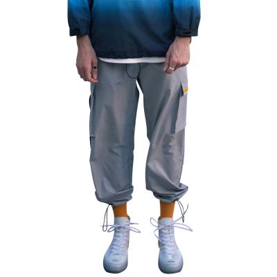 China OEM Anti-Static Mens Spliced ​​Hip Hop Pants Elastic Slim Skinny Streetwear Pant Waist Joggers Man Sporty Pants for sale