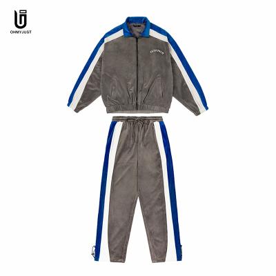 China Team Wear Full Zipper Casual Breathable Hot Selling Unique Design Velvet Printing Jogging Suits Long Sleeve Tracksuit for sale