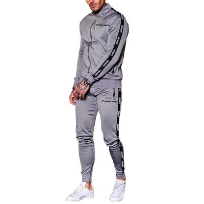 China Training Lean Jogger Gym Suit Anti-UV Mens Sportswear Sweatsuit Two Piece Suit for sale