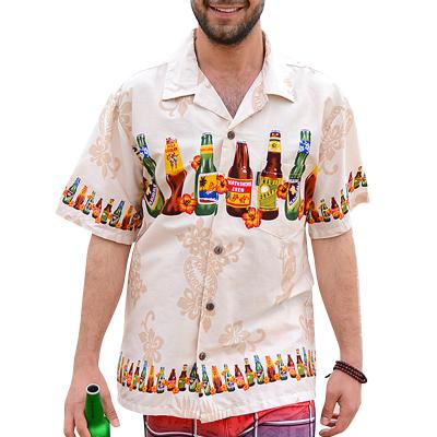 China OHMYJUST Anti-Pilling Mens Shirts Summer Short Sleeve Beach Shirts For Mens Hawaiian Shirts for sale