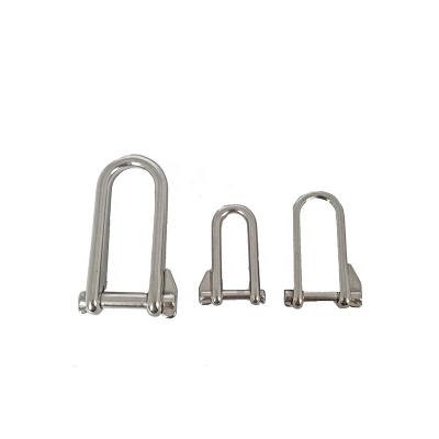 China High Quality Heavy Industry Metal Stainless Steel Halyard Shackle With Locking Pin for sale