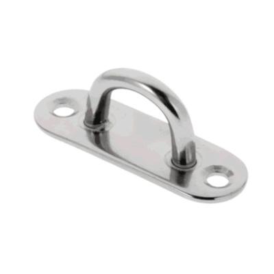 China Industry Marine Boat Yacht Stainless Steel Rigging Oblong Pad Eye Plate for sale