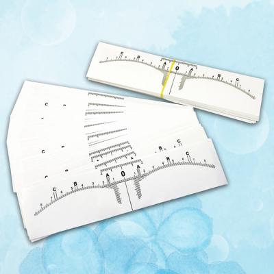 China BerLin Eyebrows Sticker Ruler Disposable flexible Microblading 50pcs/bag for sale