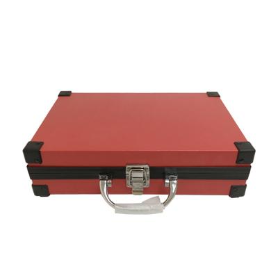 China BL PU Material Microblading Tattoo Machine Case Durable Red Tattoo Makeup Equipment Tool Suitcase for sale