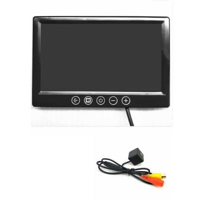 China The 7 Inch Remote Control Car Monitor With AV Between Waterproof Car Headrest Monitor+ Camera for sale