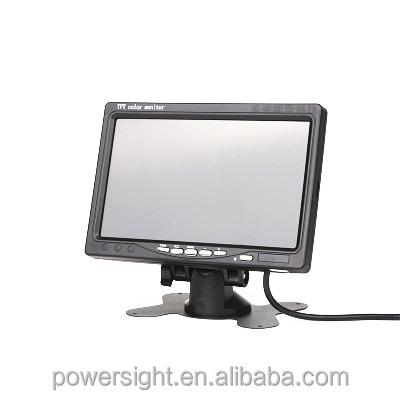 China 7 Inch Mini TV High Definition Car LCD Reverse Rear View Monitor With 2 Input 7