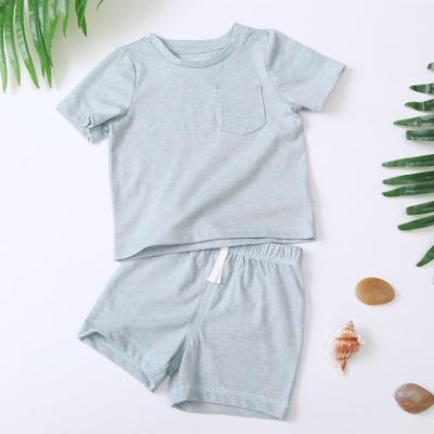 China Fashion Baby Boy Anti-Shrink Clothes Shorts New Shirt Piece Sleeve Summer Kids Casual T-shirt Clothing Sets for sale