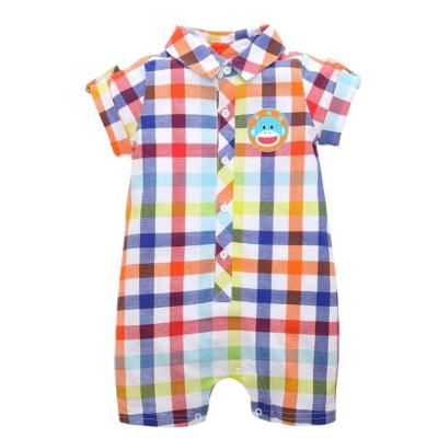 China 100%Cotton FITBEAR Brand Summer Wholesale Baby Boy Short Sleeve Clothing Romper for sale