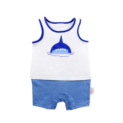 China Cozy Baby Clothes Fitbear Brand High Quality Knit Short Sleeve Cute Baby Romper Newborn Boys for sale