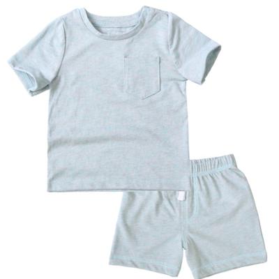 China FITBEAR Brand Summer Baby Boy Antibacterial Clothes Set Newborn Toddlers Short Sleeve Comfortable Suit for sale