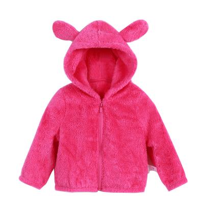 China FITBEAR Anti-Shrink Brand Cute Baby Outwear Top Clothes Warm Baby Animal Hoodie With Ears for sale