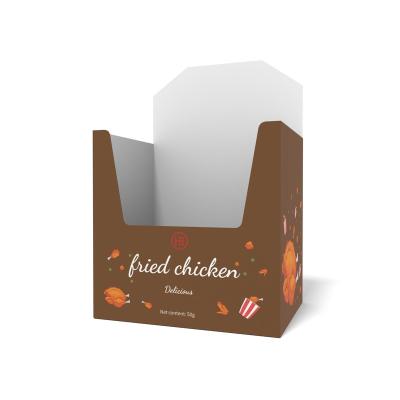 China Recyclable Wholesale Custom Fried Chicken Food Paper Boxes for sale