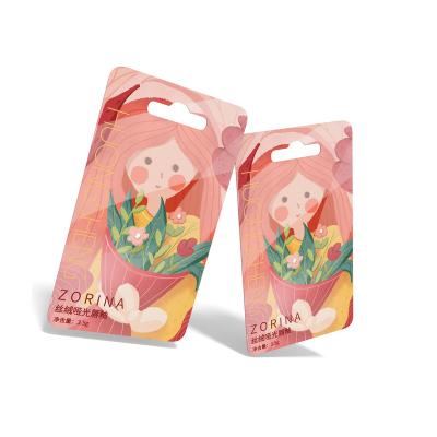 China Customized Hard Paper Card Price Cardboard Package a Hang Packaging Paper Blister Card for Lip Gloss for sale