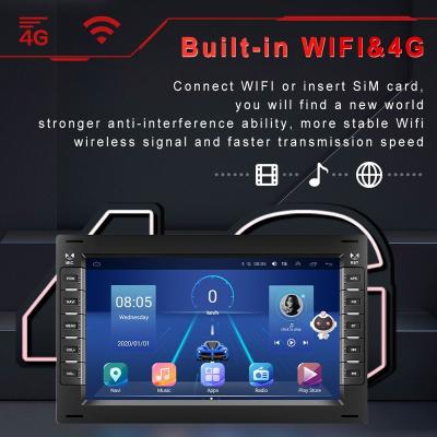 China YESTGD 2 7 inch 8+128GB QLED Touch Screen Android Car Radio Android 10 Carplay Android Car Hire GPS WiFi 4G RDS FM For VW/BORA for sale