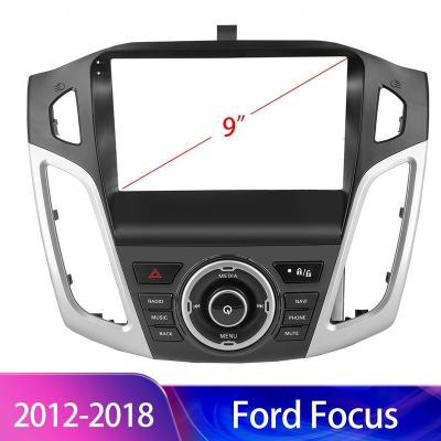 China New YESTGD China-chic Din 2 9 inch Non-reflective Car Radio Frame Dash Trim Stereo Buttons For Ford Focus 2012-2018 for sale