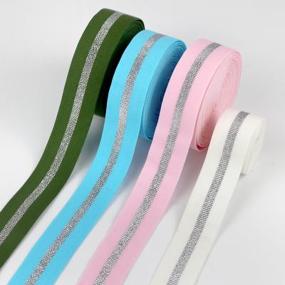 China Elastic Printed Nylon Webbing Webbing Strap Nylon Spandex Elastic Tape For Clothing Custom Printed Nylon Webbing for sale