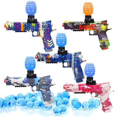 China Toy Outdoors Shooting Game Electric Water Gel Bead Water Ball Blaster Funny Outdoor Water Blaster Gun Automatic Water Ball Toy Guns for sale