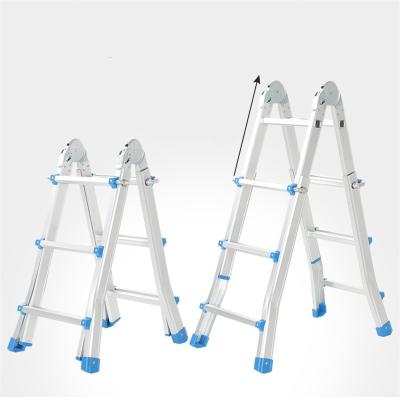 China High Quality 12.5ft Folding Ladders Safety and Durable Aluminum Telescopic Folding Step Ladder - Buy Telescopic Ladder for sale