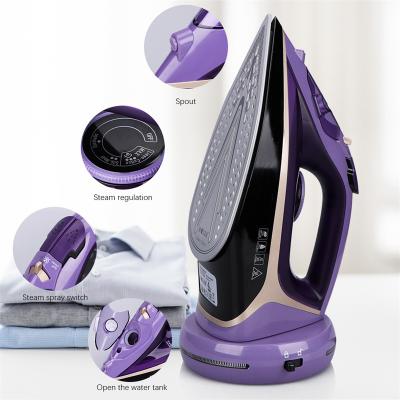 China Hotel 220v Portable Cordless Radio Rechargeable Electric Dry Steam Iron for sale