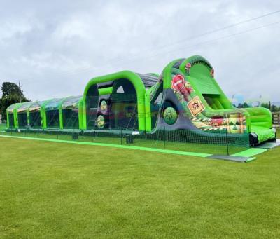 China Outdoor Giant Inflatable Bounce House Commercial Grade Entertainment Commercial Combo Toxic Obstacle Course For Sale for sale