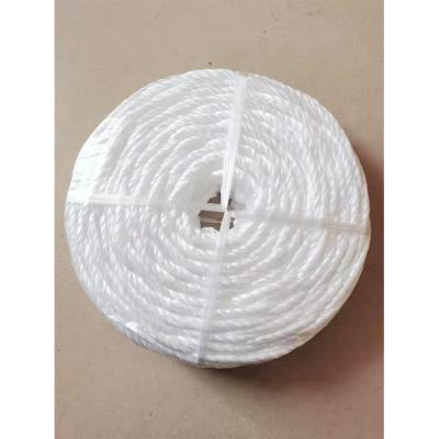 China 10m/m three ply plastic twisted strands twine wholesale supplier high quality rope fishing ropes pp bundling twine rope for sale