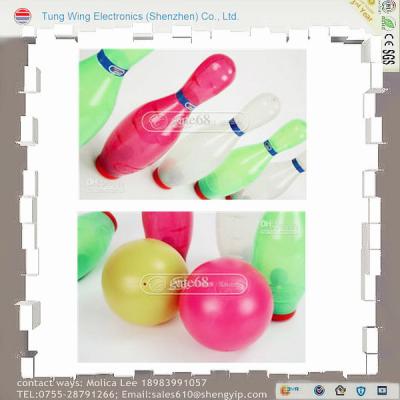 China Safety Kids Children Plastic Bowling Ball, Light Music Toy Bowling Set for sale