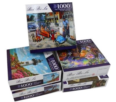 China Cartoon Toy Paper Stress Reliever Custom Jigsaw 1000 Pieces Puzzle Adult EN71 Puzzle 1000 Pieces for sale