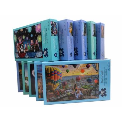 China Fashionable Toy Wholesale Educational Paper Puzzle Cartoon Jigsaw 300 Pieces Puzzle For Children for sale