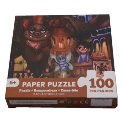 China Cartoon Toy Cheap Cute 100 Pieces Kids Jigsaw Puzzle Puzzle For Kids Game for sale