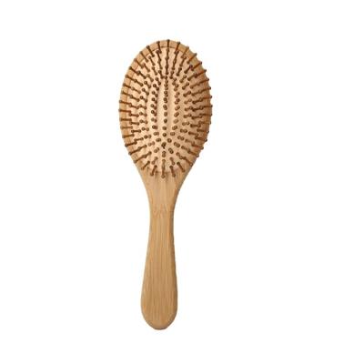 China New Men And Women Comfortable Oval Wooden Hair Comb Hair Brush Brush Banboo for sale