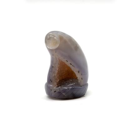 China China Wholesale Natural Crystal Therapy Agate Carving Geode Ghost Crystal Crafts For Sale for sale