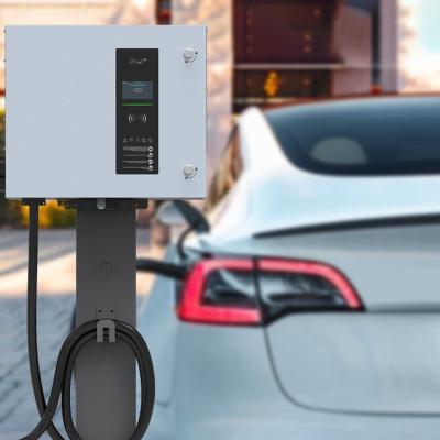 China 30KW EV Charging Station 3 Phase DC Fast Charger CCS2 Plug Leakage Protection CE Approved EV Charger PEVC3401E for sale