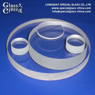 China Lente de cristal de borosilicato de cuarzo redonda Lente de ventana óptica plana en venta