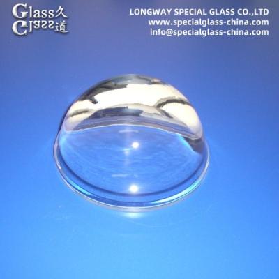 China Polishing Borosilicate Glass Convex Concave Lens Industrial Light Cob Led Glass Lens for sale