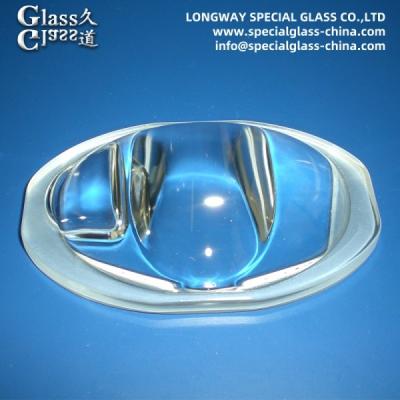 China Polished Optical Borosilicate Glass Lens Street Light Cob Led Lenses for sale