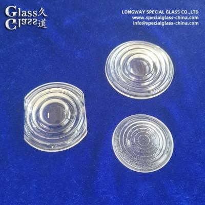 China Efficient Borosilicate Glass Fresnel LED Lens For Lighting Fixtures for sale