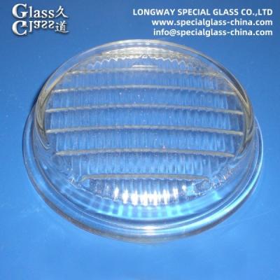 China Molded Borosilicate Glass Cover Lens Headlight Glass Cover Irregular Shape for sale