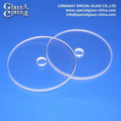 China Customized Tempered Borosilicate Glass Disc and Sight Glass Transparent for sale