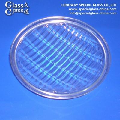 China Casting Borosilicate Glass Light Cover For Outdoor Light Lamp for sale