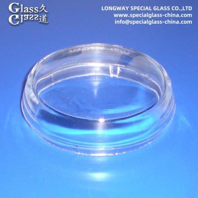 China Hoogtemperatuur schoklamp lens dekking van borosilicaat glas OEM Te koop