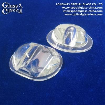 China Street Light Cob Led Glass Lens From Borosilicate Glass 3.3 OEM Available for sale