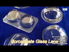 polishing borosilicate glass convex concave lens industrial light cob led glass lens