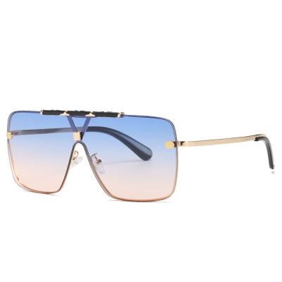 China 2020 Fashion Sunglasses Trendy Rectangle Sunglasses Women And Men Oversized Unique Sunglasses for sale