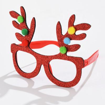 China Luxury Party Anti Christmas UV400 Green Gold Women Red Sunglasses Men Without Lens Glasses for sale