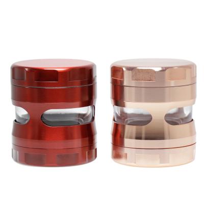 China Multifunctional Tobacco Mini Metal Aluminum Alloy Cast Herb Grinder Aluminum Alloy Herb Grinder BEYOU Stain Tobacco for sale